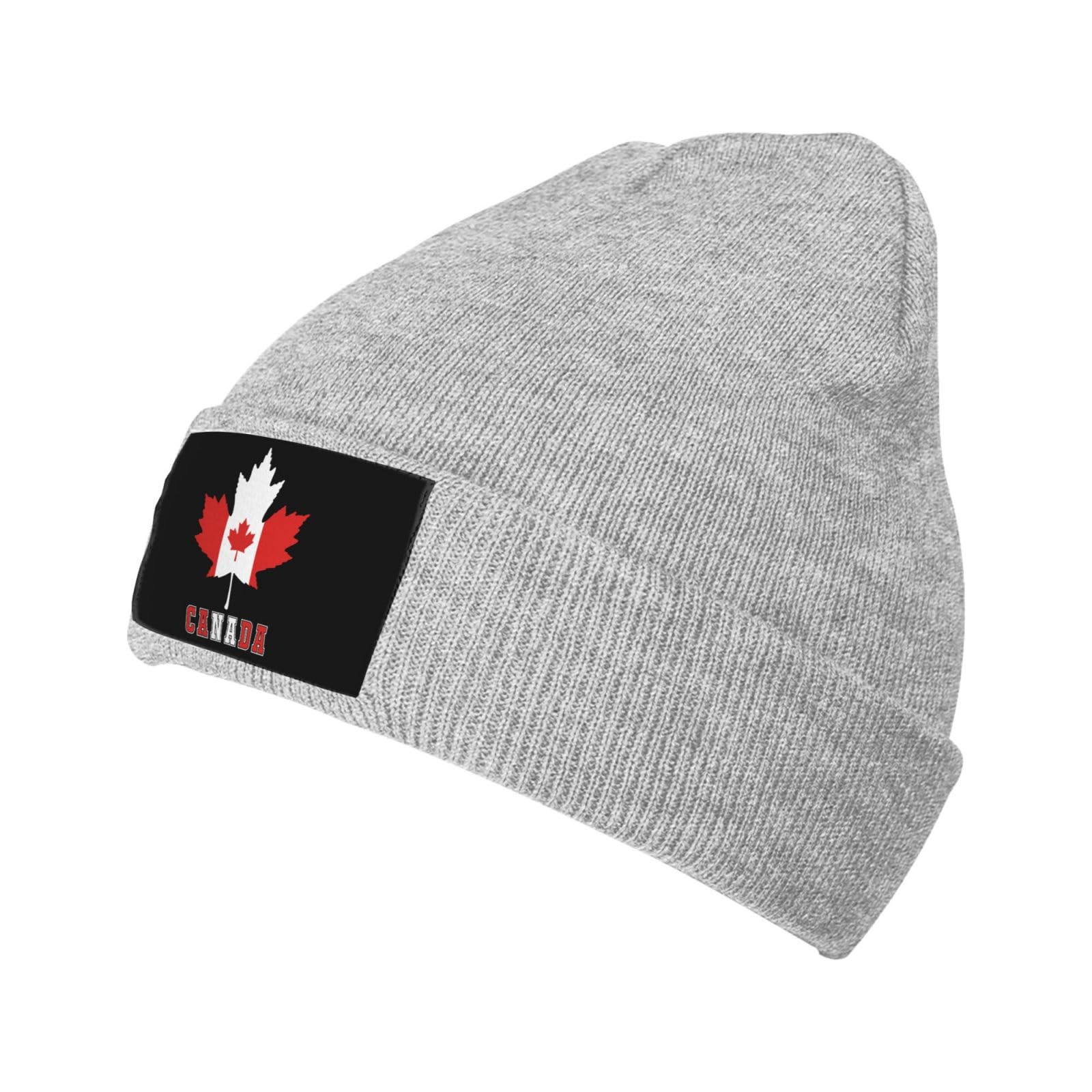 Canada Canadian Flag Maple Leaf Beanie Hat for Men Women Unisex Skull Caps Winter Hats Cotton Cap
