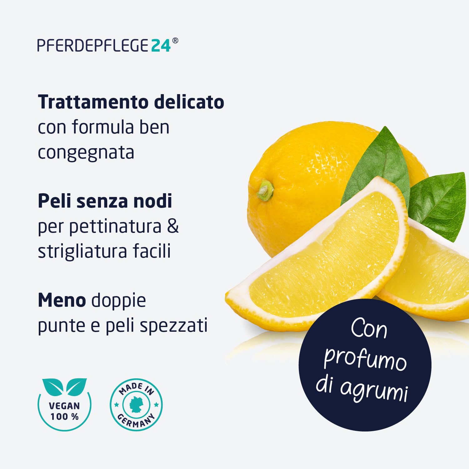 PFERDEPFLEGE24 Lo Spray per Coda & Criniera del cavallo in 0,5l, 1l, 2,5l & 5l - Lucentezza splendente, pettinabilità facile & cura delicata - Accessori & trattamenti per il cavallo