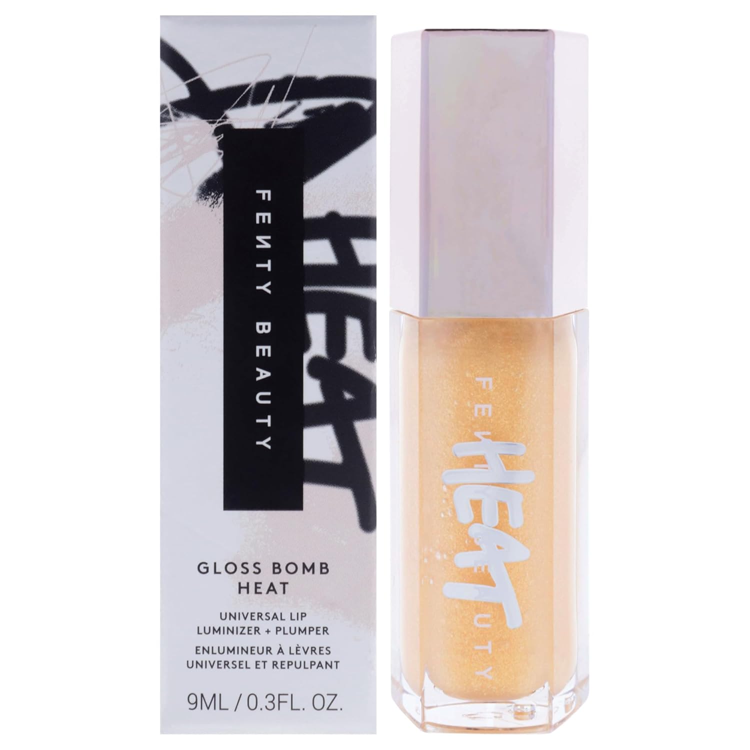 Gloss Bomb Heat Universal Lip Luminizer Plus Plumper - 05 Lemon Lava by Fenty Beauty for Women - 0.3 oz Lip Gloss