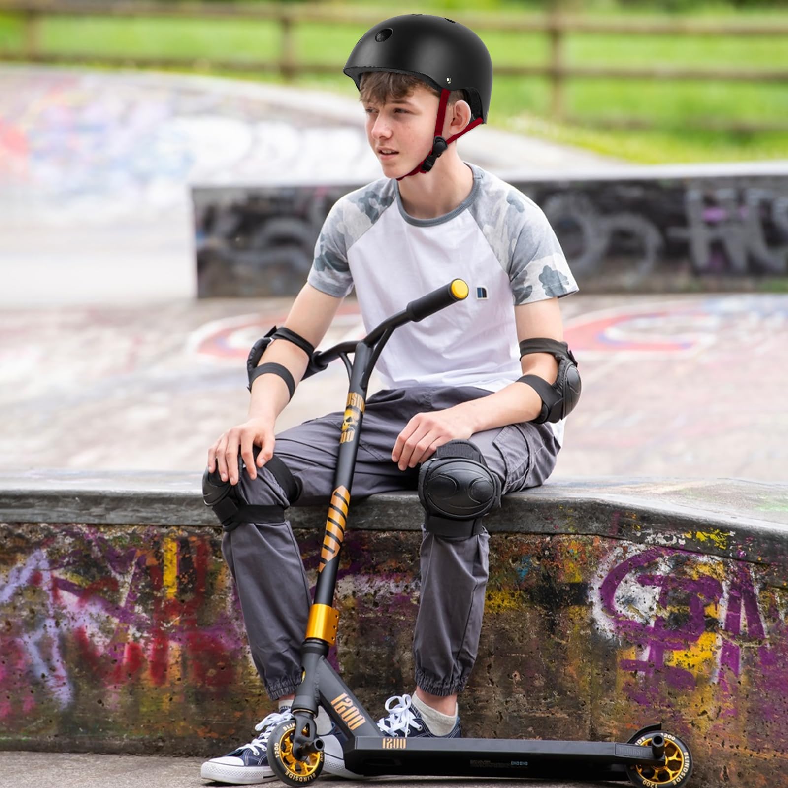 LeapBeast Skaterhelm Fahrradhelm, Belüftung | Sicherheit | leicht | Skateboarding Helm für Fahrrad Skateboard Scooter BMX Kind Erwachsene