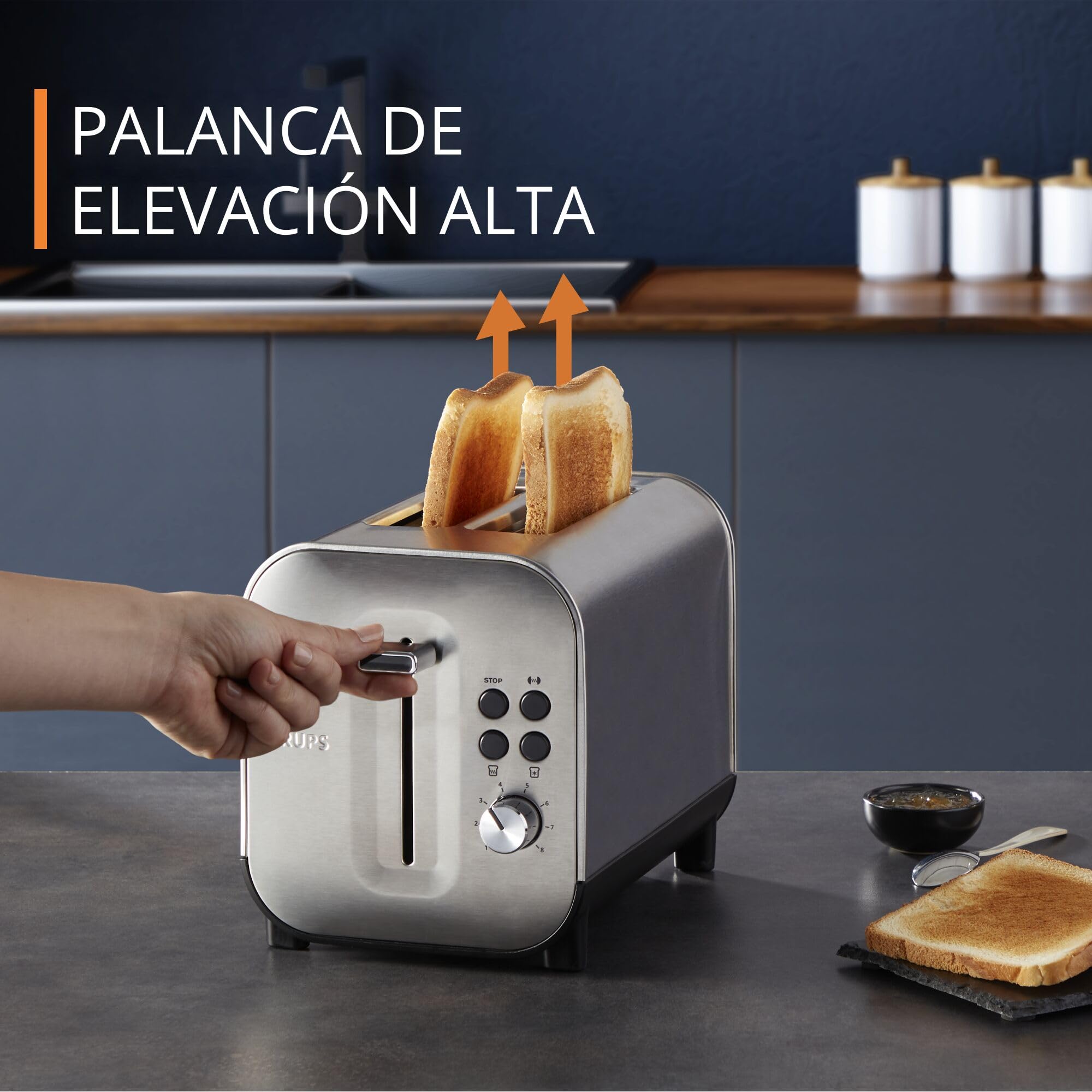 Tostadora De Pan Tostadora Krups Smart'n Light Rebanadas