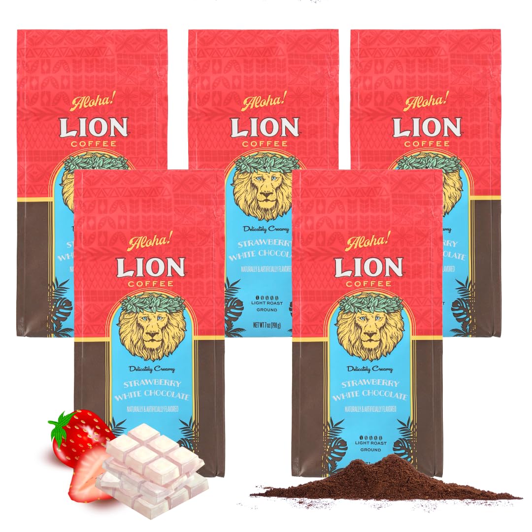 Amazon | ライオンコーヒーストロベリーホワイトチョコレート7oz