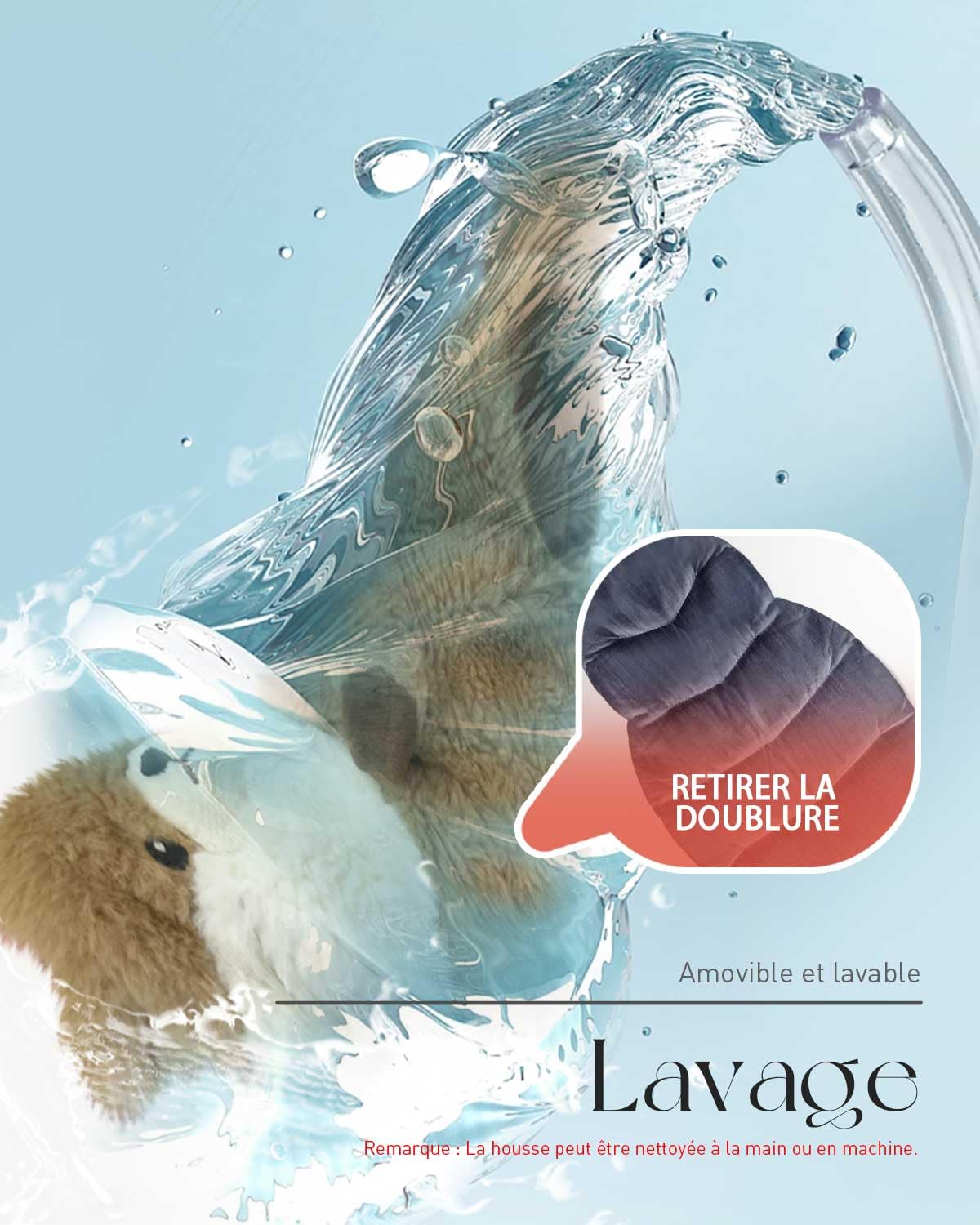 Loutre Bouillotte Micro-Onde Peluche | Coussin Chauffant Micro Onde | Bouillotte Regles Douloureuses Pour Femme | Chaleur et Douceur Coque amovible lavable