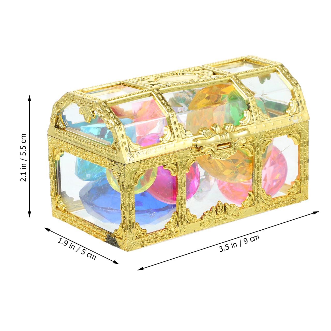 Alasum Treasure Hunt Pool Diving Toys Set including 12 Underwater Gems and Chest for Kids Teens Summer Swimming and Pool Parties - Image 4