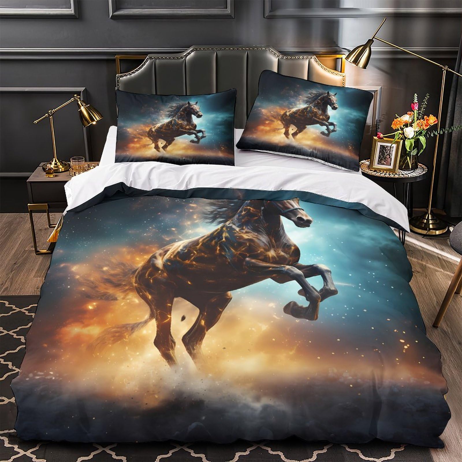 Housse de Couette Phénix Impression 3D Finition Premium