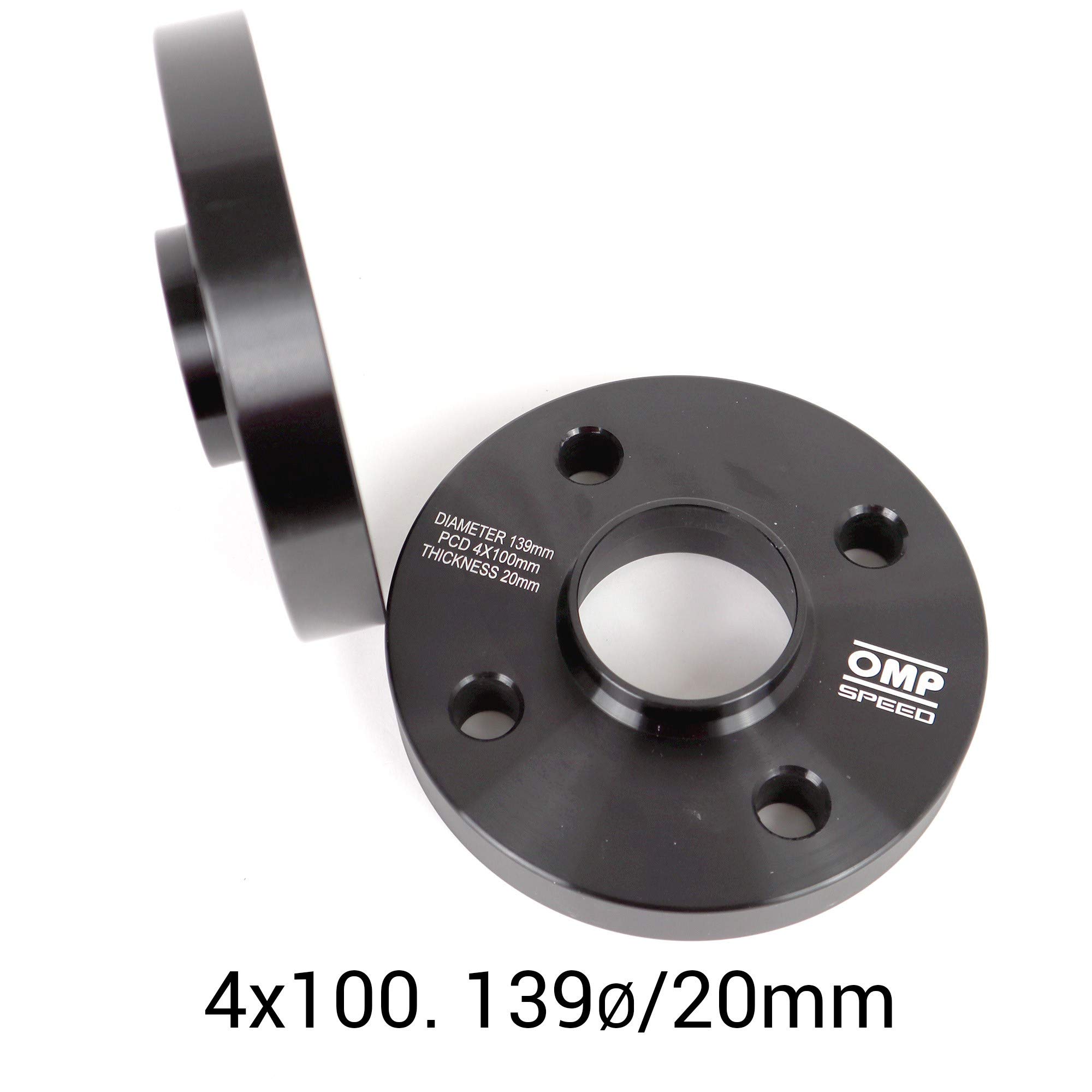 OMP Speed Satz Von 2 Spurverbreiterungen Doppelzentriert Stärke: 20mm PCD: 5x108 CB: 65.1 OD