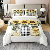 Vista 15 de Funda de edredón 100% algodón con diseño floral de margaritas, funda de edredón de flores hippie tamaño individual para decoración de dormitorio