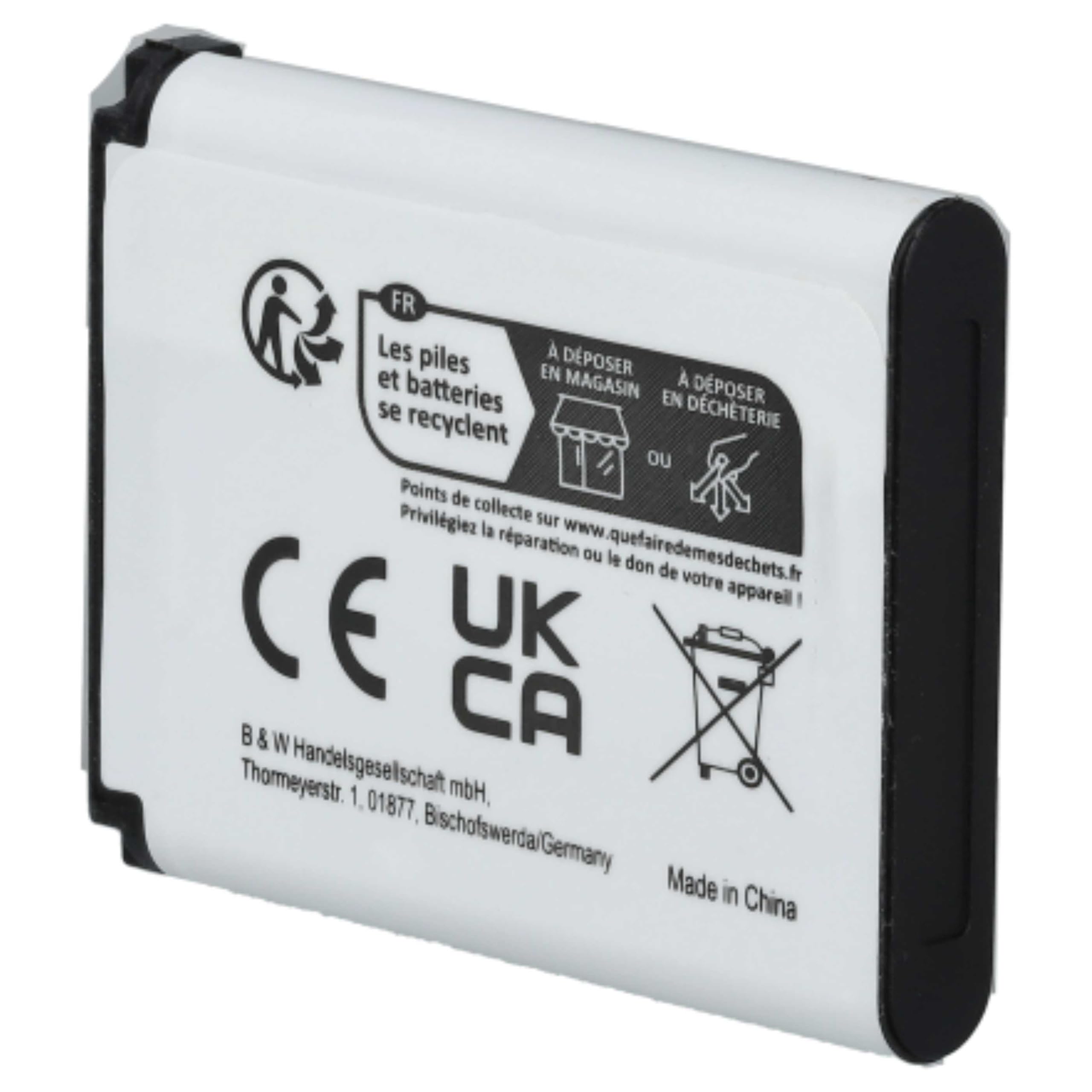 vhbw Bateria kompatybilna z kamerą Kodak Pixpro FZ55, Pixpro X52, Pixpro X53, Pixpro X54, Pixpro X55 (660 mAh, 3,7 V, litowo-jonowa)