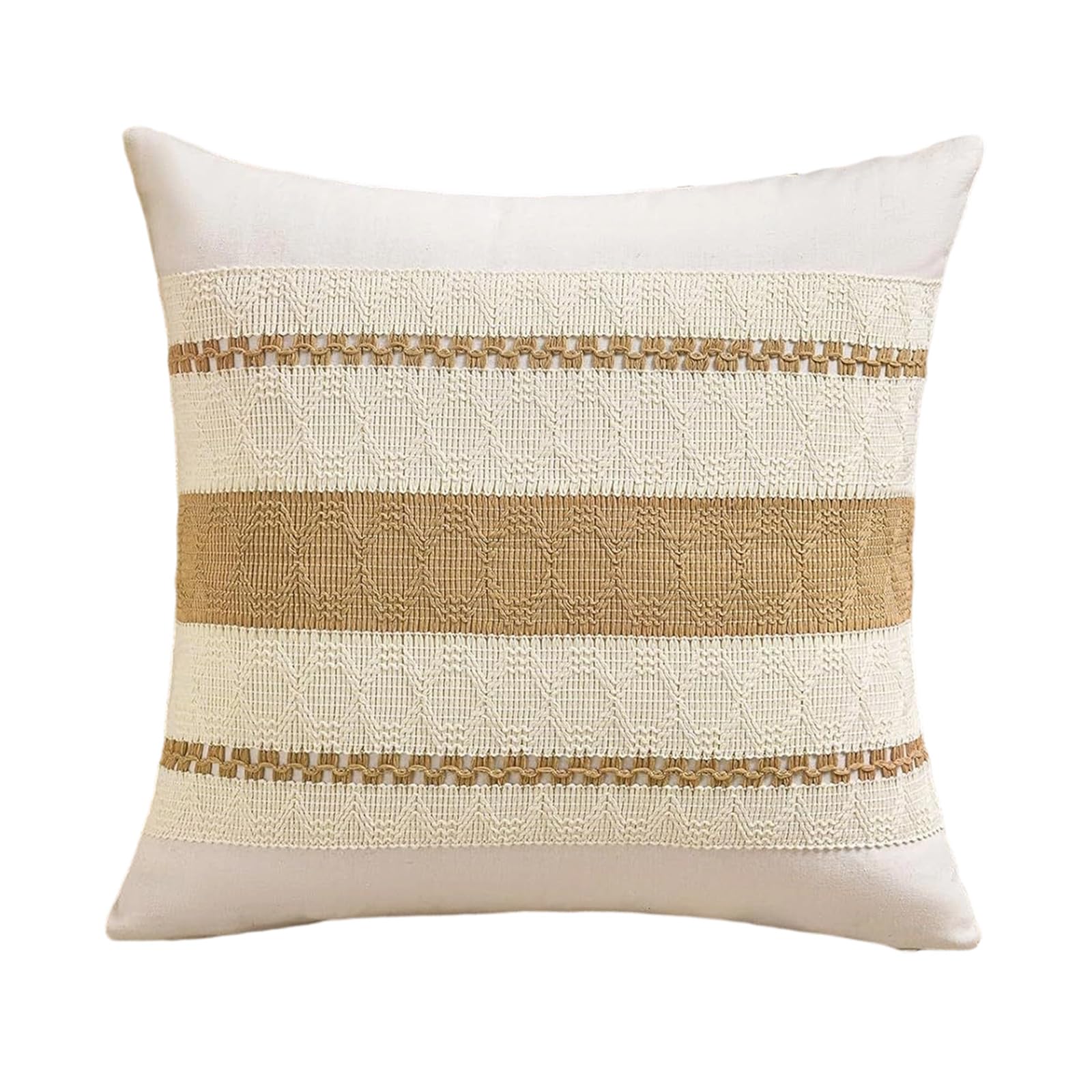 Jazuaiao Bohemians Cotton Linen Pillow Cover Safe for Sensitive Skin Bohemians Pillow Cover