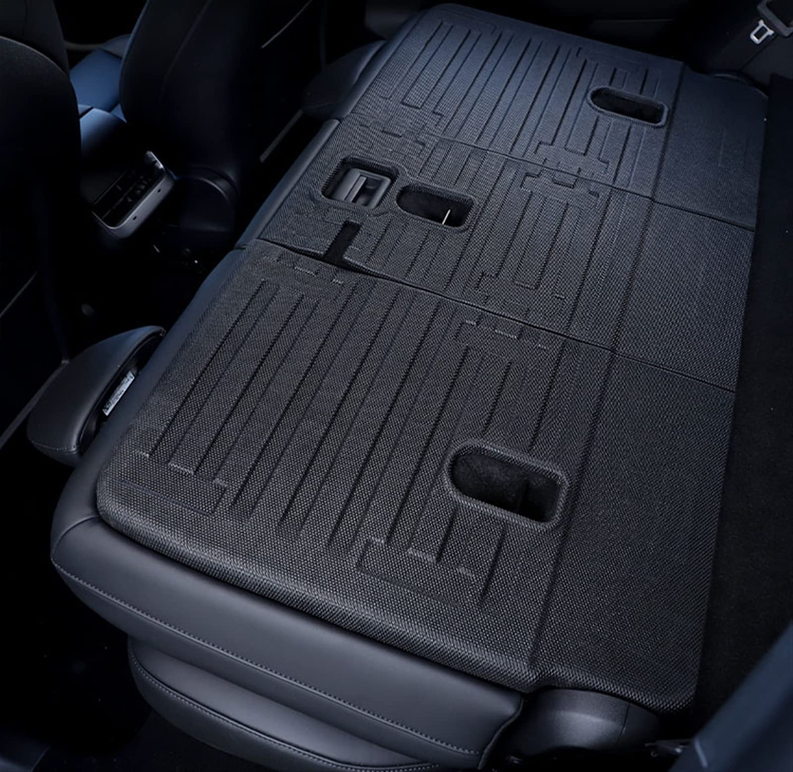 Kofferraum Schutzmatte Für Tesla Für Modell Y Sitze 2020 2021 2022 Rückenmatte Sitzbezug & Kofferraummatten Set Kofferraum Teppich Cargo Liner Auto Kofferraummatten (Size : Seats Back Cover)