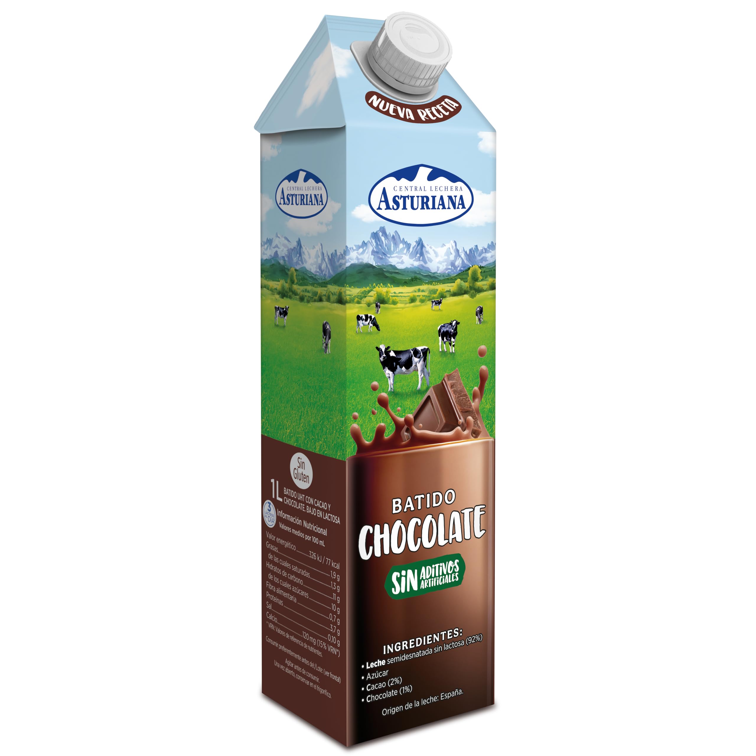 Central Lechera Asturiana Batido Cacao Paquete 6 x 1L Chocolate 6 Litros