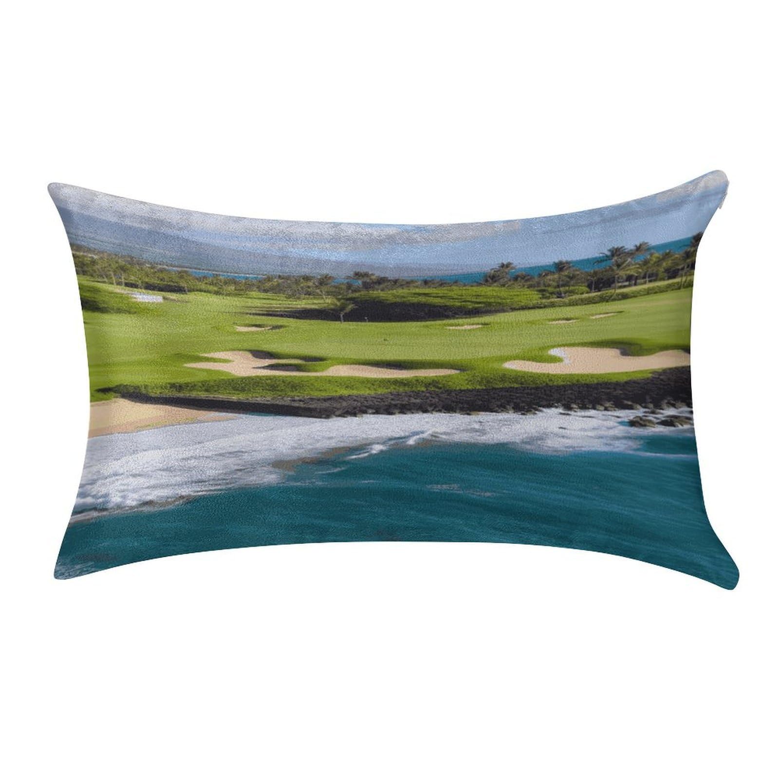 Btcowzrv Style Hawaii Beach Golf Course Pillow Cover Pillow Case Pillowcase