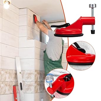 Tile Leveling Suction Cup, Secure Tile Installation Tool, Heavy Duty Tile Leveler, Tile Suction Cup, Tile Installation Leveling Tool, Glass Suction Leve For Glass, Tiles, Wooden Boards, Metals, Stones