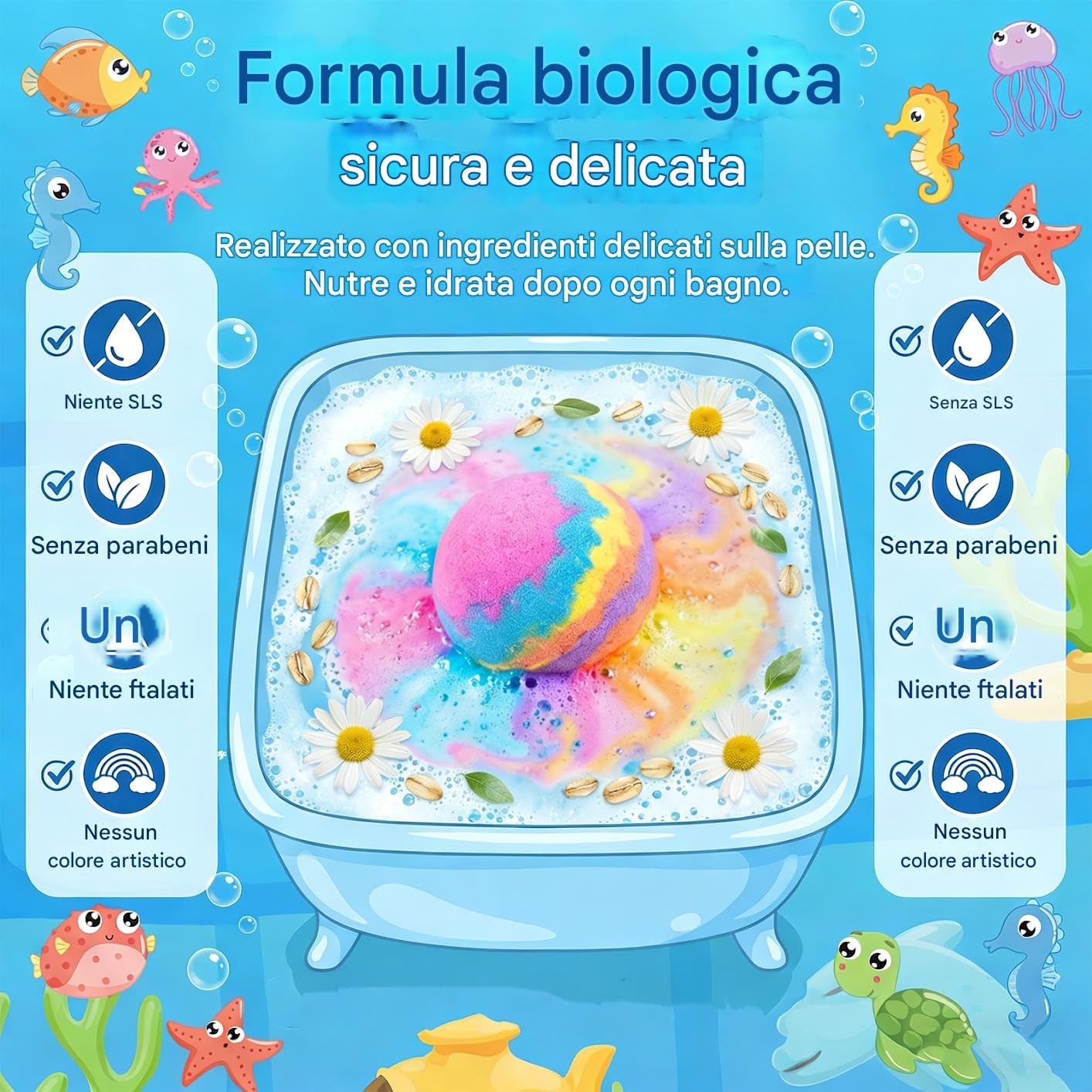 Bath Ball Con Sorpresa,Bath Bomb Gift, Set Regalo Da 12 Bombe Da Bagno, Idee Regalo Per Pasqua, Bombe Da Bagno Schiumogene Naturali e Biologiche, Regali Per Donne
