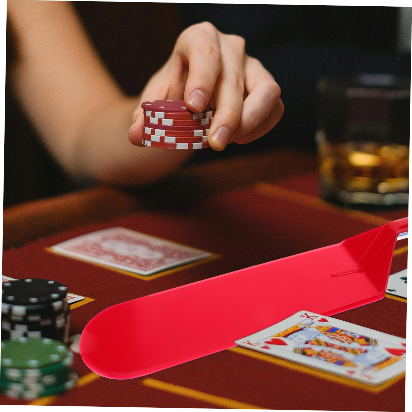 Abaodam 4stücke Household Poker Karten Dealer Aus Wiederverwendbarem Kunststoff Praktische Karten Schaufel Für Poker Und Kartenspiele Glatte Oberfläche Schützt Vor Zählern Und Betrug