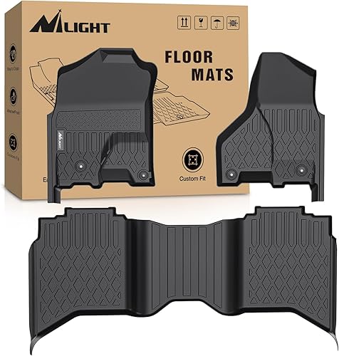 Nilight Alfombrillas TPE para Dodge Ram 1500 2500 3500 Crew Cab 2012 2013 2014 2015 2016 2017 2018, Ram 1500 Classic 2019 2020 2021 2022 2023 ajuste