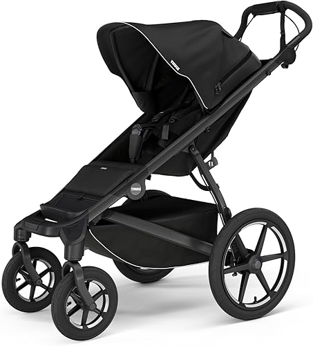 Thule Urban Glide 4-Wheel Single Child All-Terrain Stroller, Full-Suspension System, Air-Filled Tires, Upright seat with Adjustable Recline and