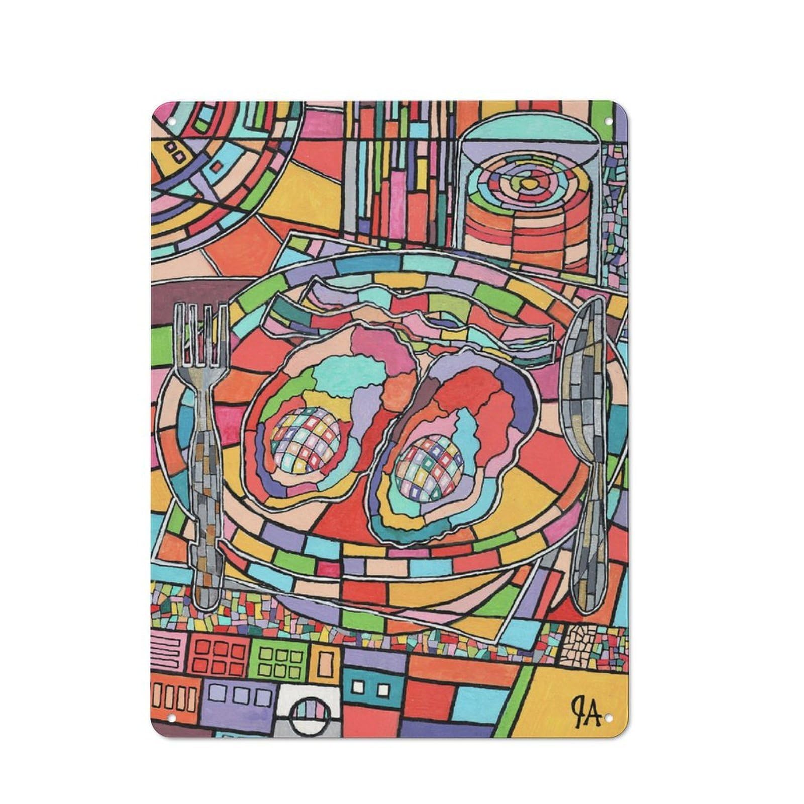 A Sunshine Start Metal Wall Plaque 40x30cm, Understated Creative Space Decor for Home Office, Reading Corner Or Bedroom