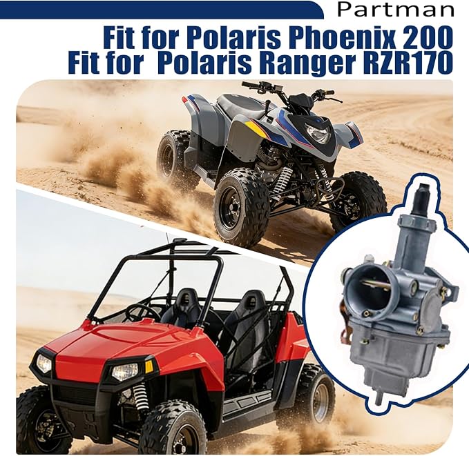 Carburador Partman RZR 170 para Cuatriciclo Polaris miniatura 2