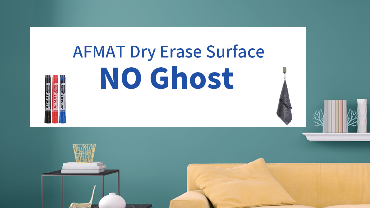 AFMAT Dry Erase Whiteboard Wallpaper - 6x4ft Peel And Stick Contact Paper, No Ghosting, Super Sticky