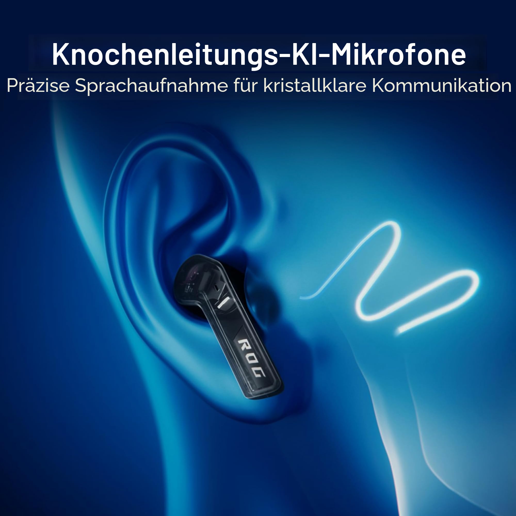ASUS ROG Cetra True Wireless SpeedNova Black RGB In-Ear Gaming Kopfhörer | ROG SpeedNova Wireless-Technologie, AI-Mikrofon, Geräuschunterdrückung (ANC), 46 Std. Akkulaufzeit, kabelloses Laden, schwarz