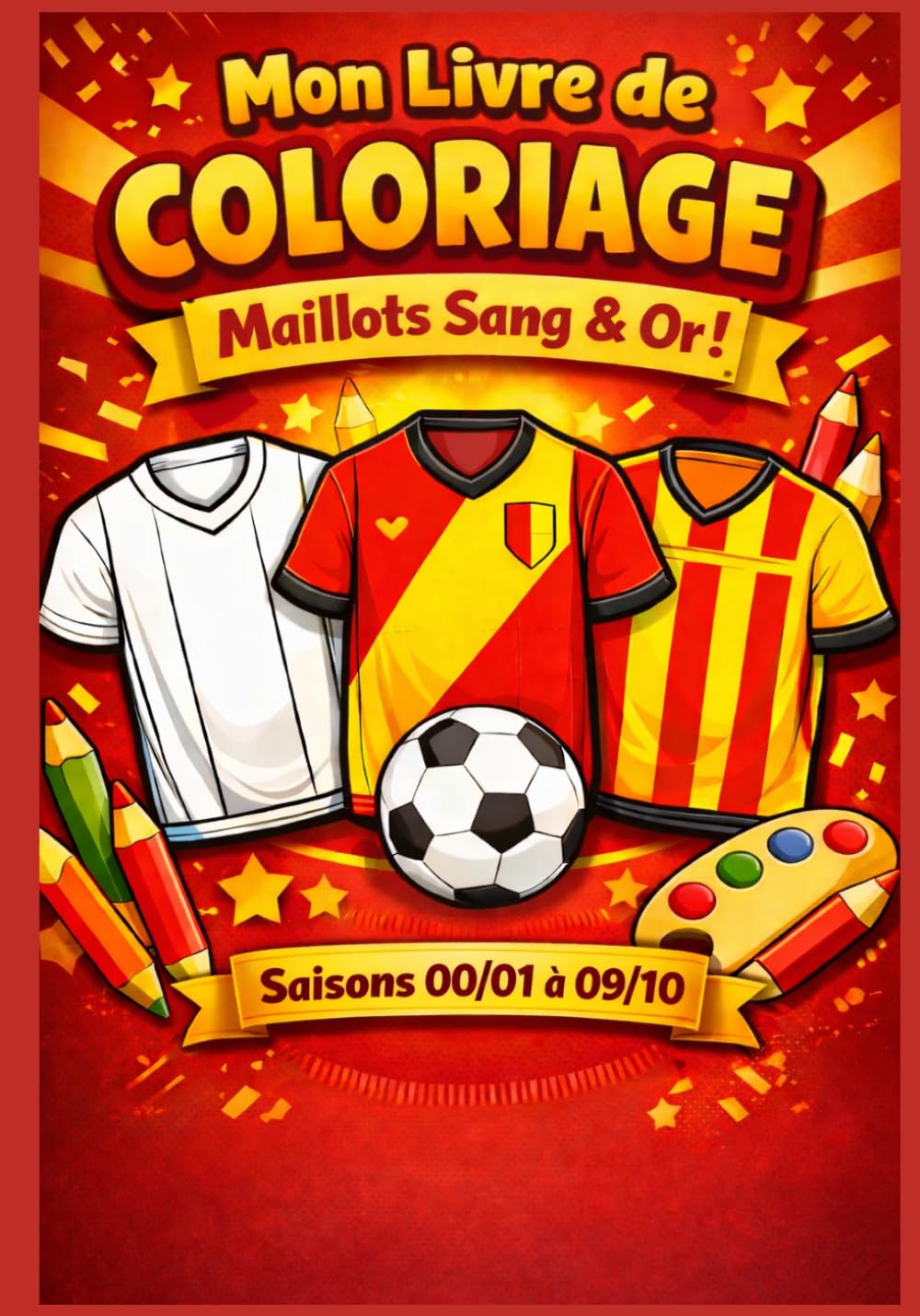 Mon livre de coloriage - Sang et Or - Saisons 2000/2001 à 2009/2010.