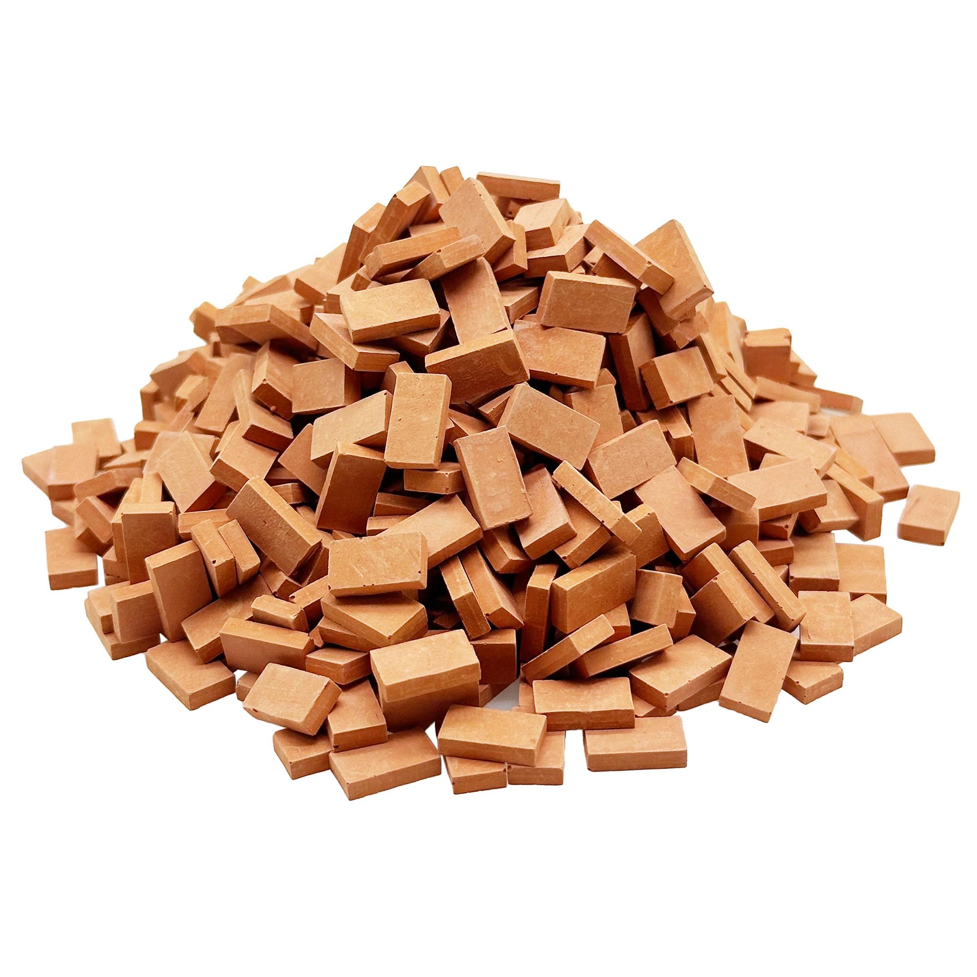 Attuslla 1:35 Scale Mini Bricks, Realistic Miniature Clay Bricks for Diorama, Garden Railway, Architecture Model Building Supplies, Red, 1260 PCS