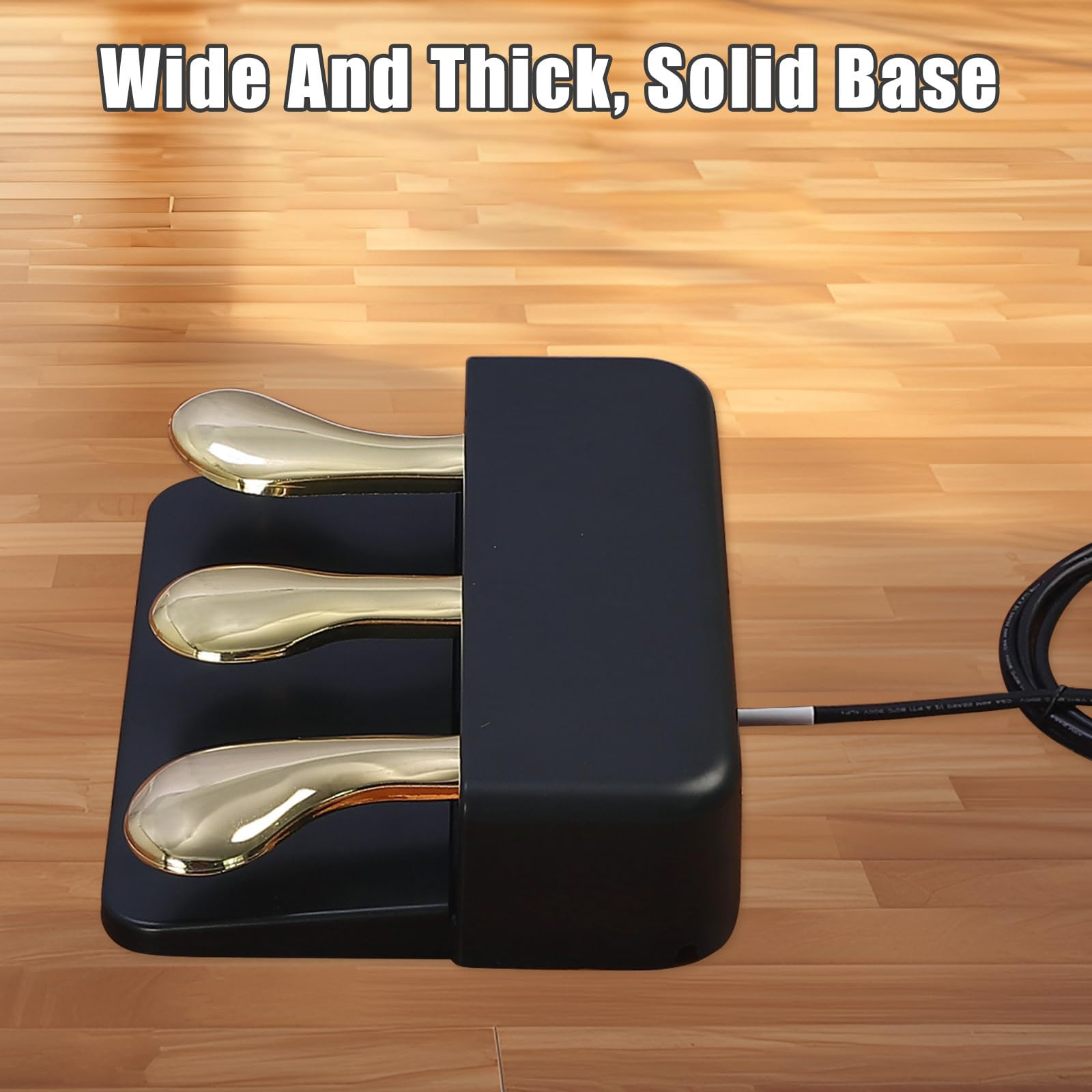 Pedal universal de sostenimiento adecuado para teclados electrónicos y pianos digitales, textura ABS, base antideslizante, diseño portátil, pedal de práctica