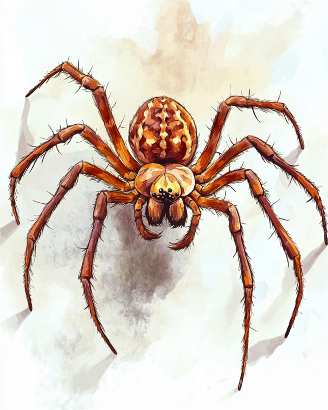 DIY Kit Manualidades Alfombra Retrato De Animal Araña Kits Para Hacer Alfombras Con Aguja De Pestillo,Manualidades Para Hacer Tapiz DIY Con Estampado Colorido,Juego De Costura Para Bordado 100x140cm