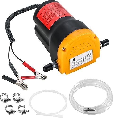 Extractor de bomba de cambio de aceite, bomba extractora de líquido diésel de 60 W 12 V, bomba de transferencia de succión de barrido con manguera,