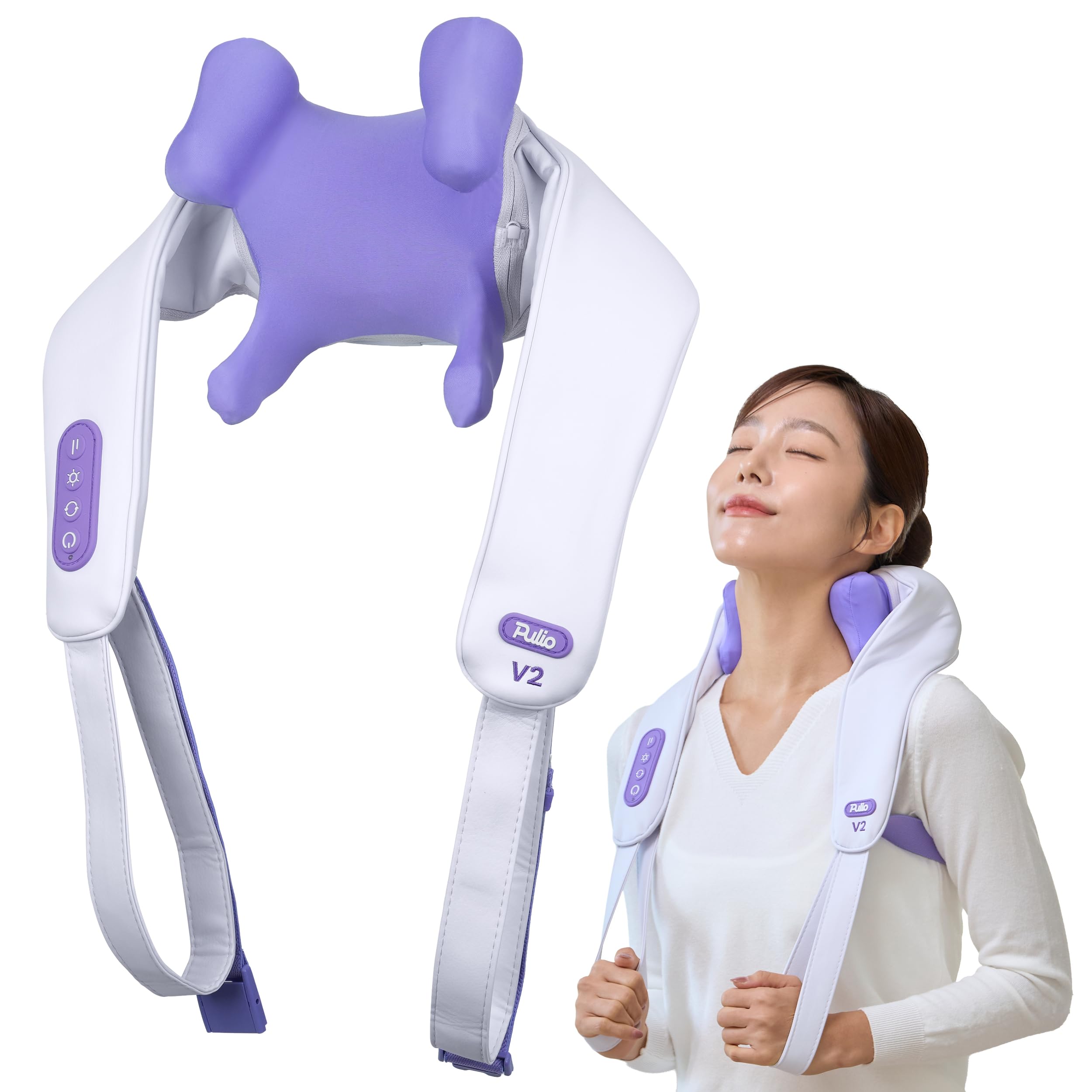 PULIO Neck Shoulder Massage with Heat Cordless Massager V2