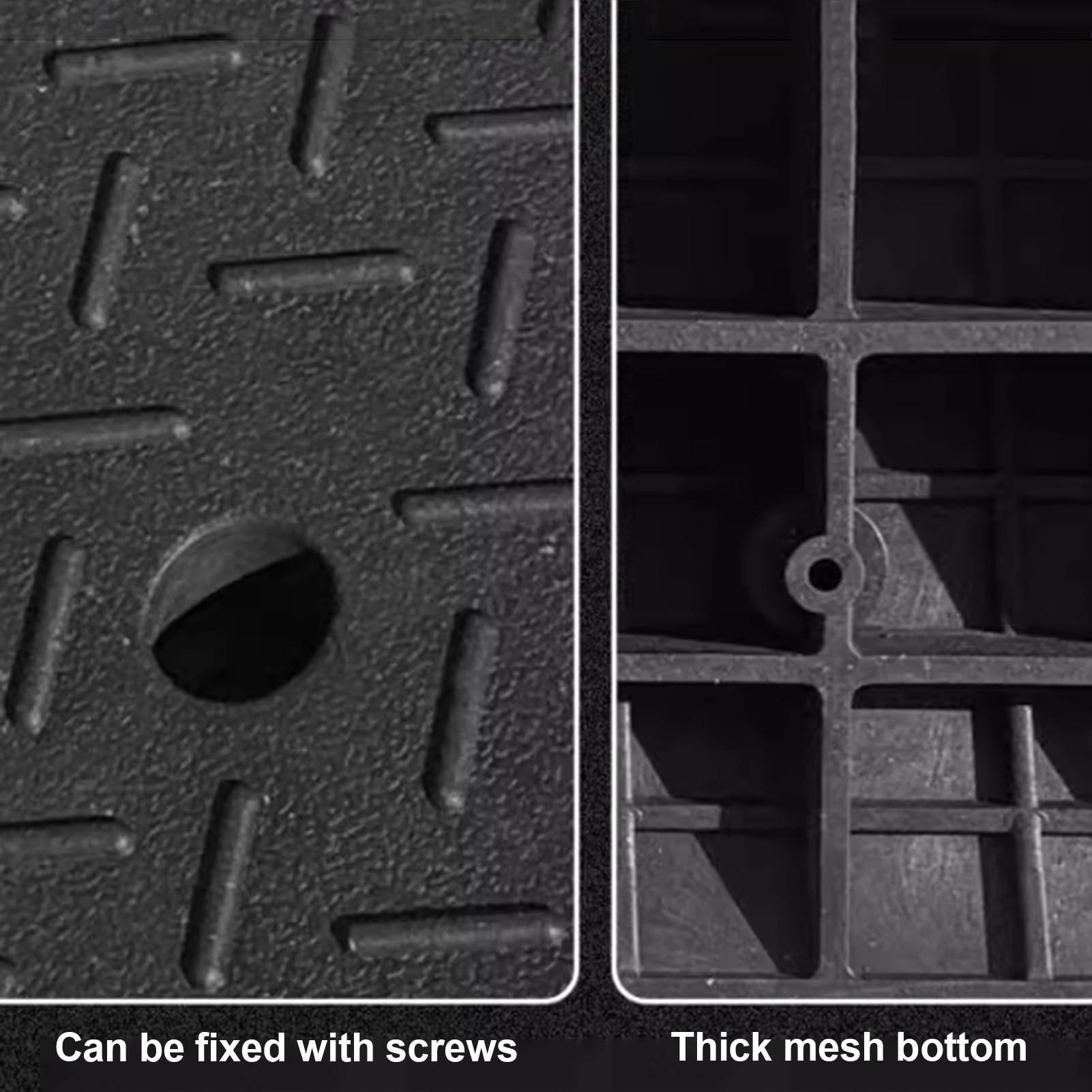 Ramps, Rubber Entry Curbs with 2 Expansion Bolts, Non-Slip Driveway Curb Ramp for Scooter, Cuttable, Size : 100X25X5Cm (Black 100X37X16Cm) (Black 100x37x1