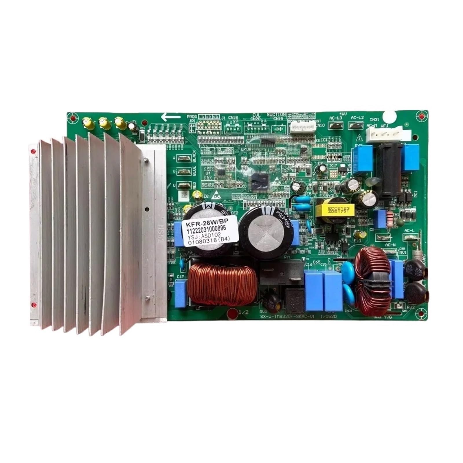 X Psblty One Color Air Conditioner Control Board，Compatible For Aux， Kfr-26W/Bp Sx-W-Tms320f-Skac-V1 Pcb 11222031000896 Inverter Assembly
