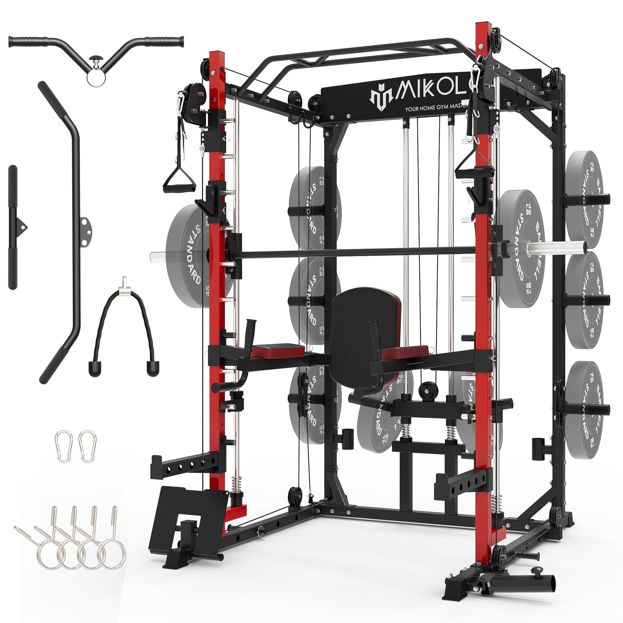 Mikolo Smithmachine Multifunctional Power Cage Squat Rack With
