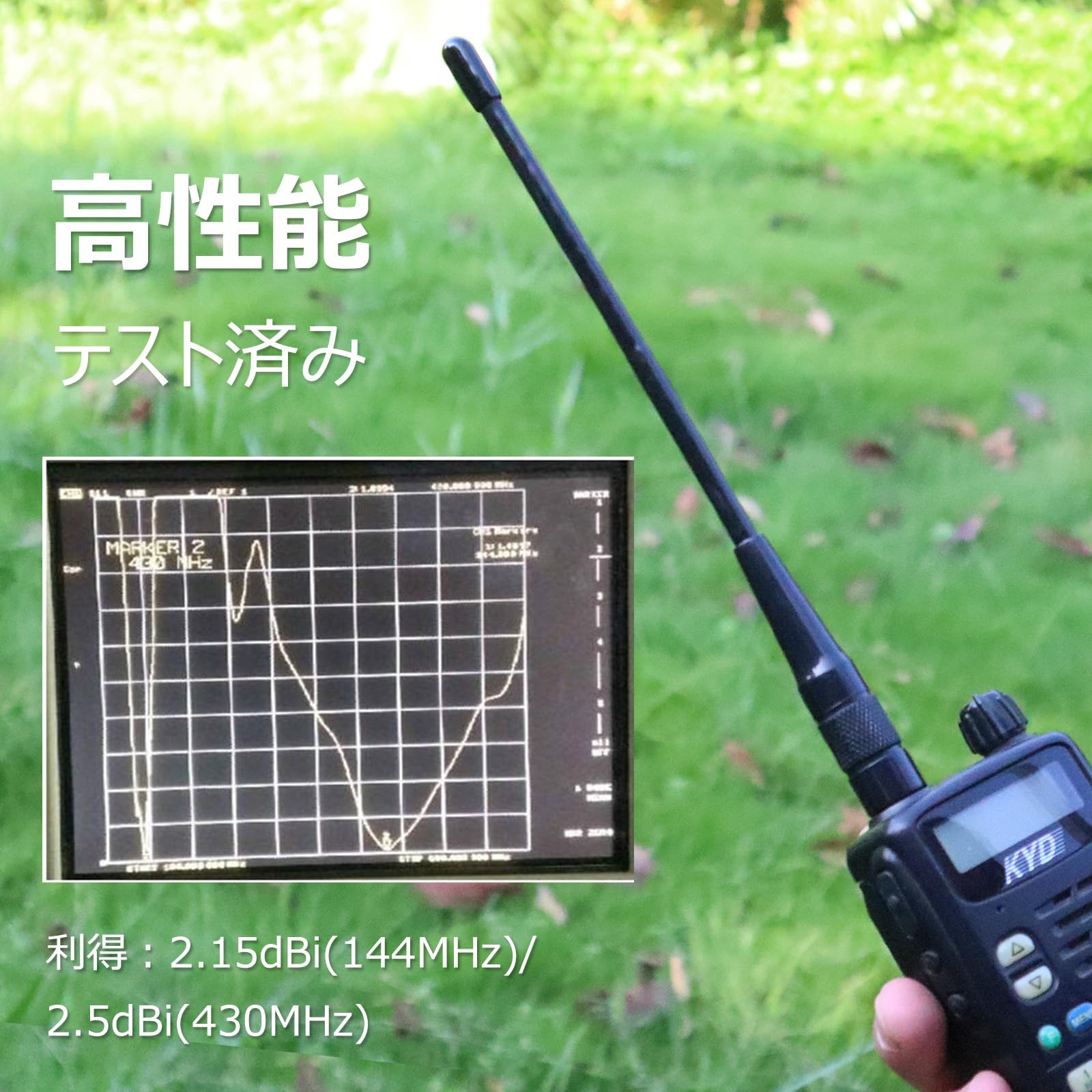 Amazon.co.jp: 144/430MHz帯 ハンディー フレキシブル 無線アンテナ
