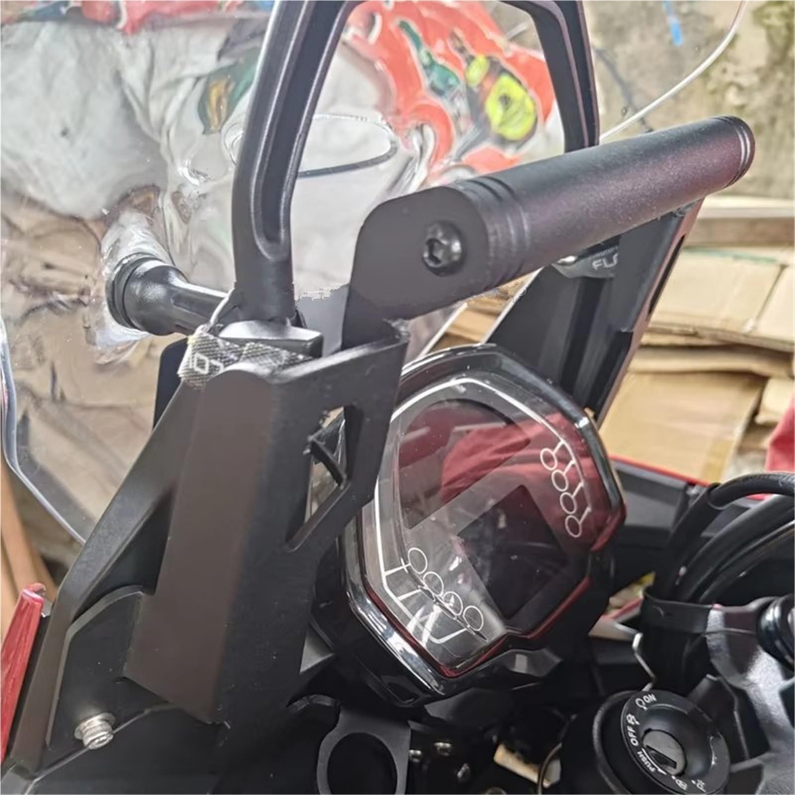Soporte Placa Navegación GPS Extensión Manillar Motocicleta para Tiger para Sport 660 2022-2025 Soporte para GPS Antivibración Soporte para Teléfono