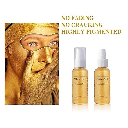 Miniatura 6 de MEICOLY Pintura corporal crema para la cara y el cuerpo, 2.1 onzas, a prueba de manchas, pintura facial de piel pálida, a base de agua, lavable,