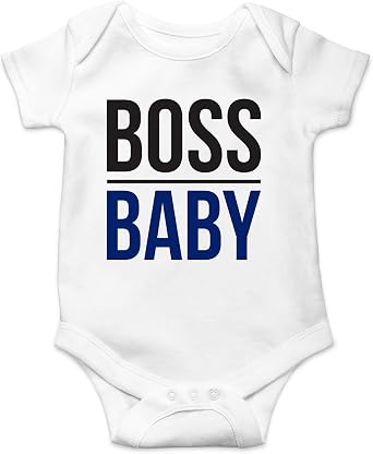 AW Fashions Boss Baby - I May Be Small, But Im The Boss In Charge - Cute One-Piece Infant Baby Bodysuit