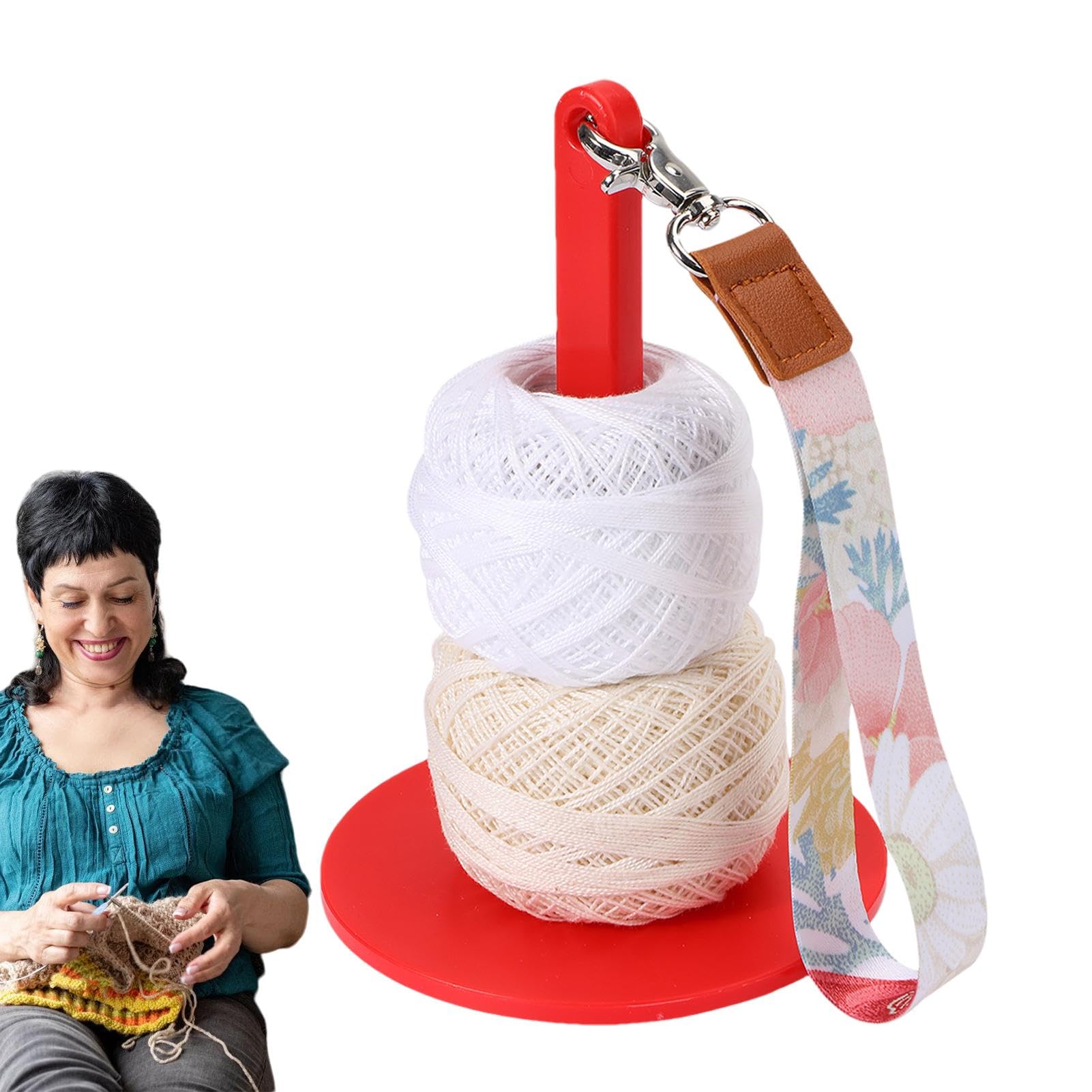 Crochet Wrist Yarn Holder - Portable, Lightweight & Rotating For Easy Knitting On The Go - View #9