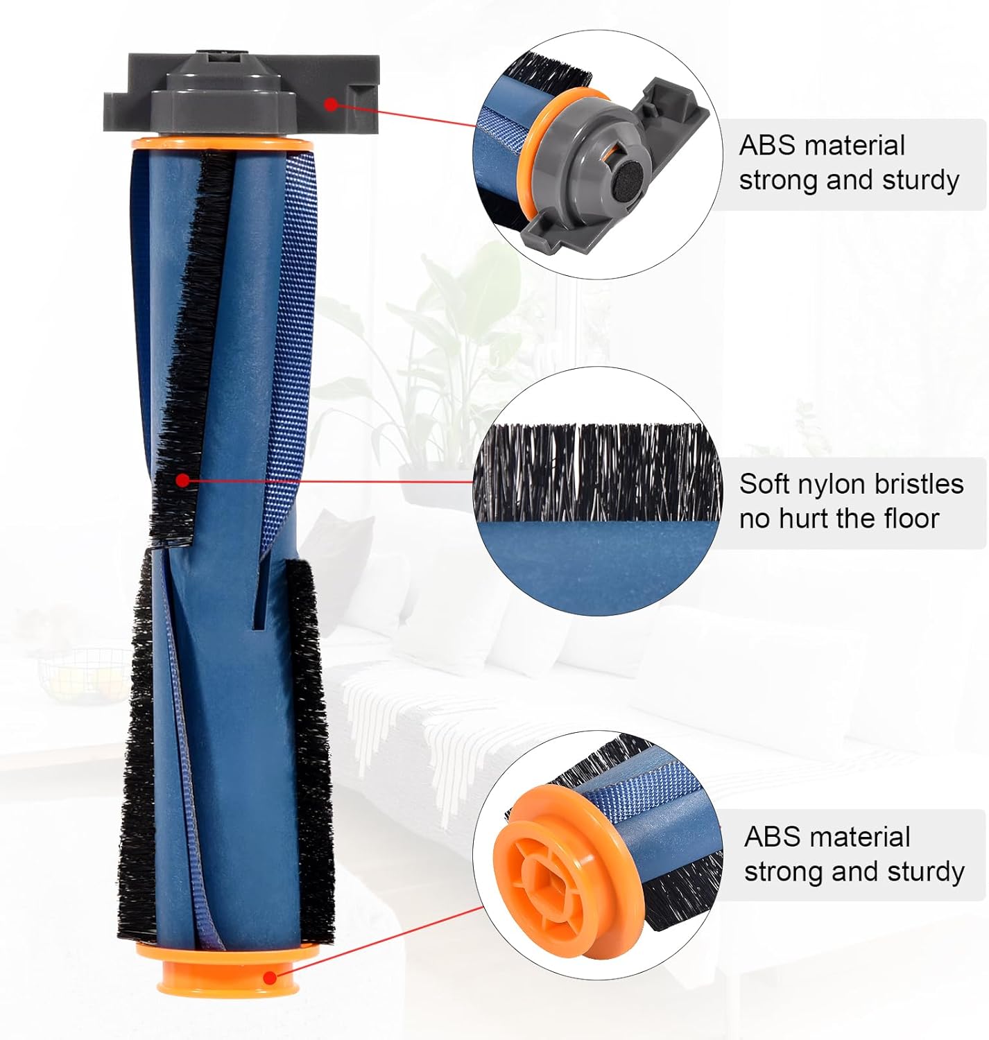 RV2310AE Replacement Parts Compatible with Shark Sweeper Shark RV2310 RV2310AE RV2310 Matrix Robot Vacuum Cleaner, 6 Side Brushes, 2 Hepa Filters, 1 Main Brush, 1 Cleaning Brush
