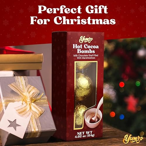 Miniatura 8 de Bombas de chocolate caliente  Paquete de 3  Bomba de chocolate rellena de mini malvaviscos y cacao en polvo  Hace grandes bombas de cacao caliente