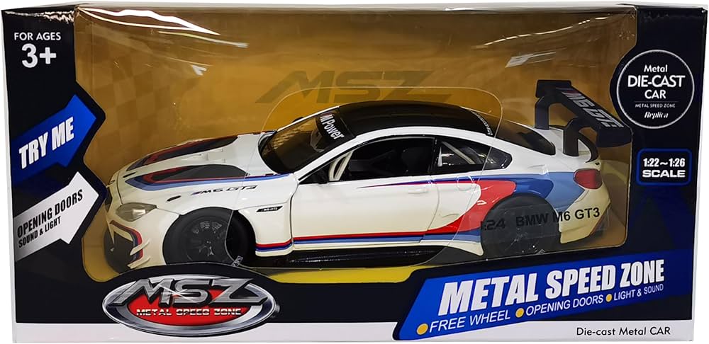 METAL SPEED ZONE MSZ 1:24 Scale BMW M6 GT3 Diecast Car Model Kit