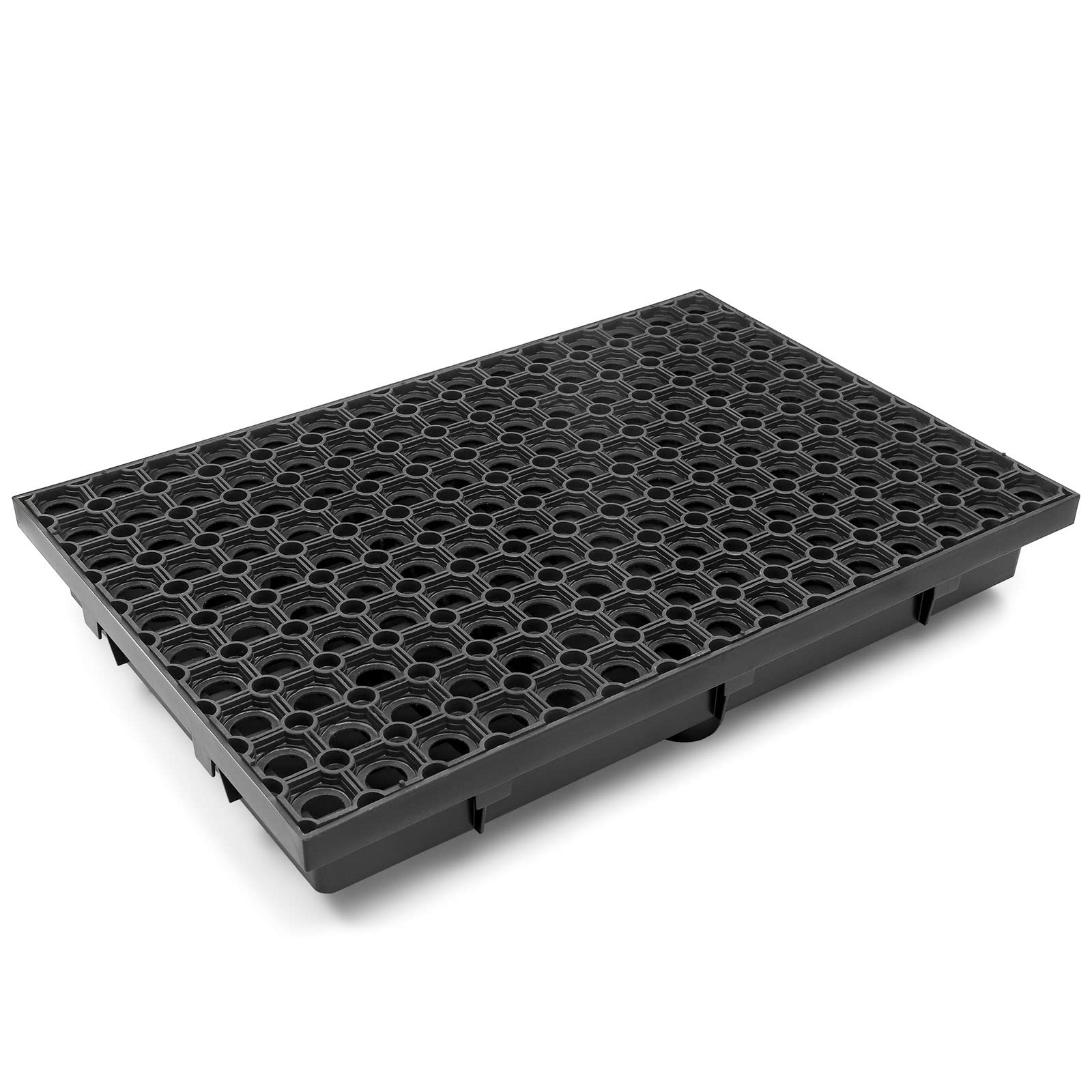 HEIGART Schuhabstreifer Fußmatte 40 x 60 mm mit Bodenwanne + Gummigitter