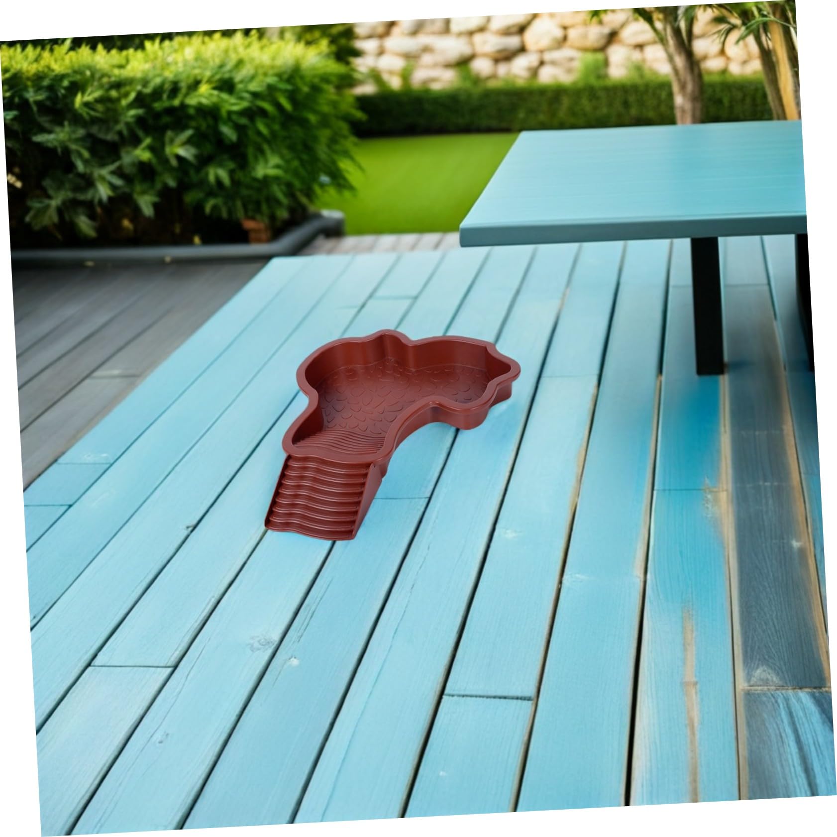 VANZACK 2pezzi Ciotola per Rettili con Rampa Antiscivolo Piattaforma per Terrario Extra Larga Piscina per Tartarughe Acquatiche Accessorio per Habitat con Area per Cibo Integrata