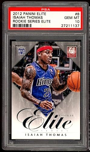 Isaiah Thomas Rookie Card 2012-13 Panini Elite Rookie Series Elite #8 PSA 10