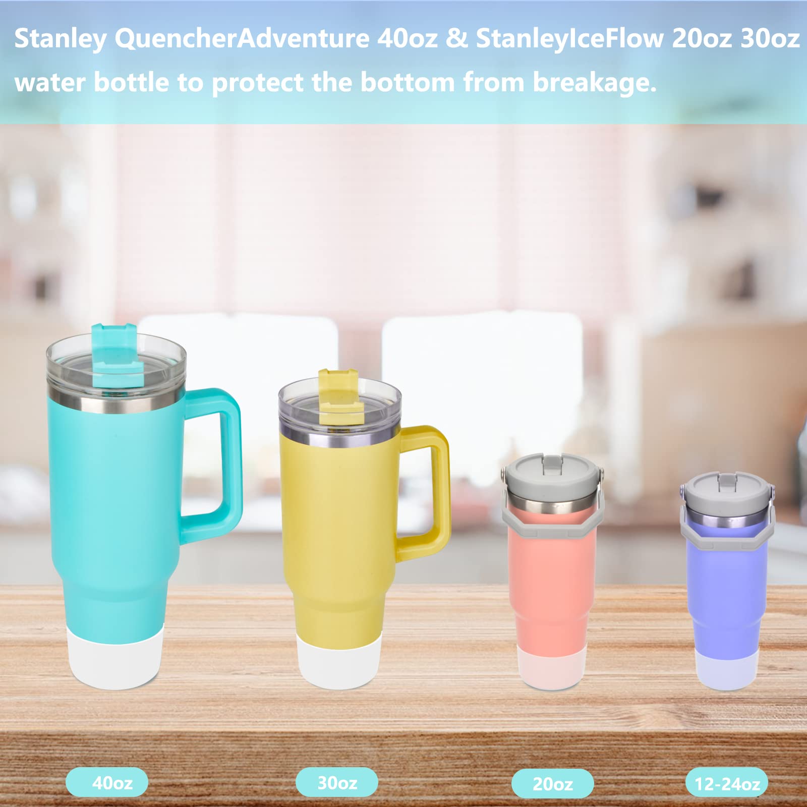 Stivale in silicone per Stanley Quencher da 1134 g, fondo per