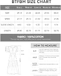 BTFBM Summer Dress for Women 2026 Maxi Dress Lightweight Short Sleeve V Neck Elastic Waist Boho Beach Spring Dresses