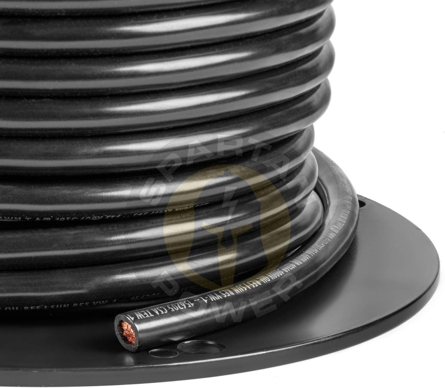 Lowest Price Spartan Power 25 Feet Red 4 AWG Battery Cable Made in The USA UL Listed 100% Pure Copper Wire