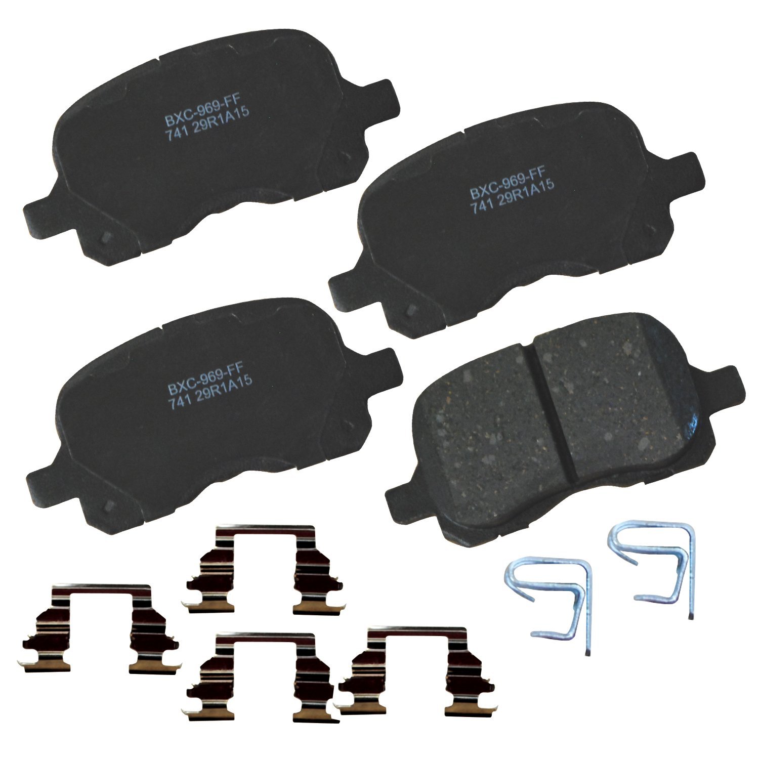 Bendix Premium SBC741 Ceramic Front Brake Pads for Chevrolet Prizm 2002-1998, Toyota Corolla 2002-1998