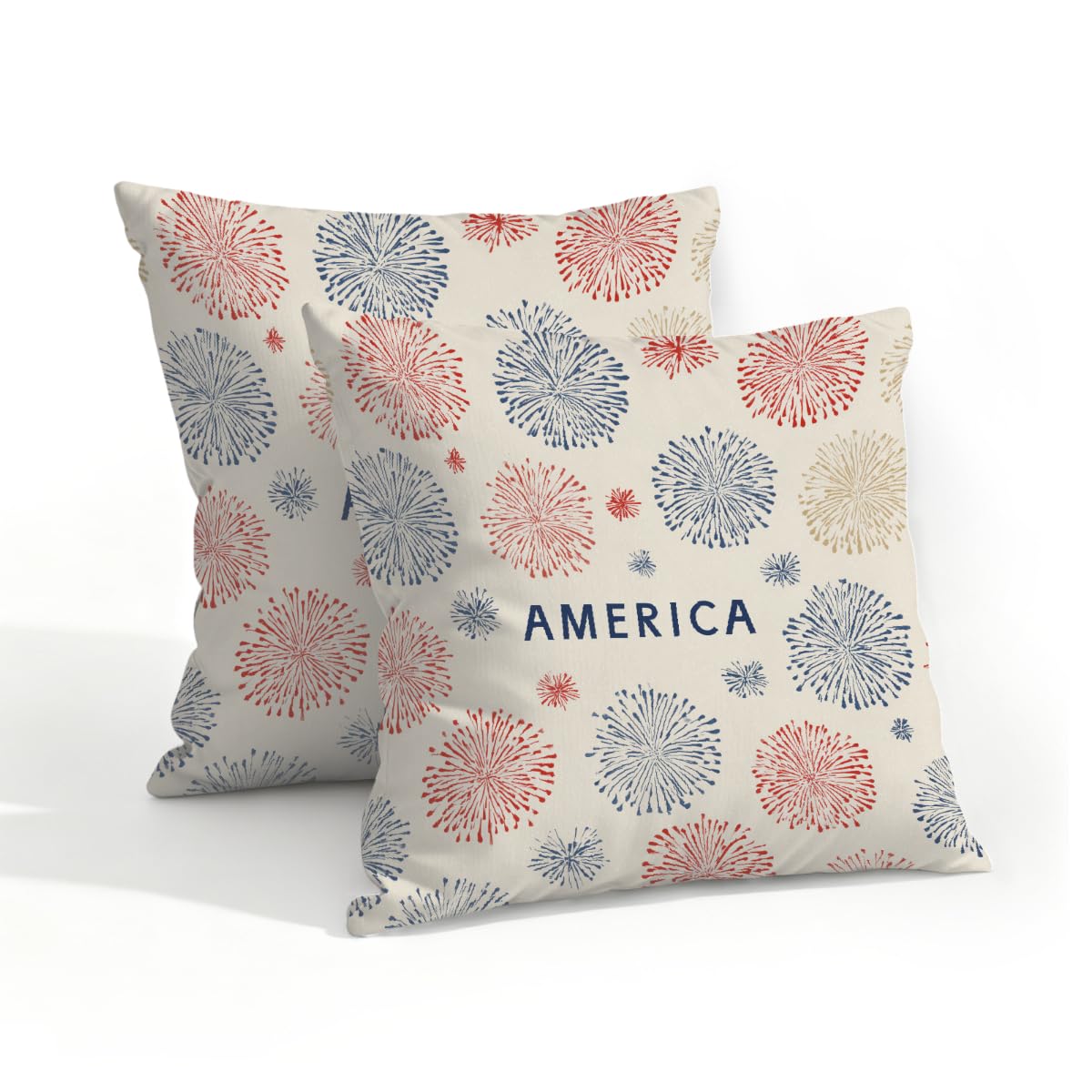 Outdoor Pillow Covers Waterproof Pillowcases 18x18in Set of 2 250th America Celebrations Decorative Throw Cushion Case for Couch Sofa Garden Patio Furniture